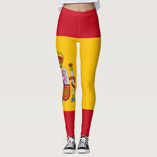 Flagge Spaniens - Bandera de Espana Leggings (Vorderseite)