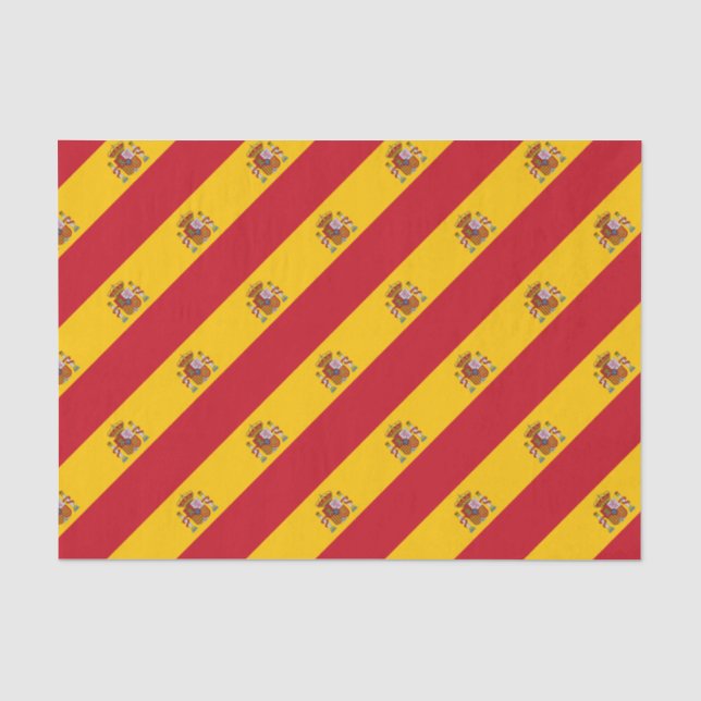 Flagge Spaniens - Bandera de Espana Seidenpapier (Vorderseite)