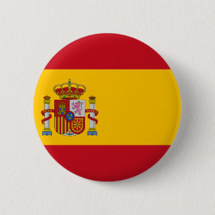 Flagge Spaniens Button