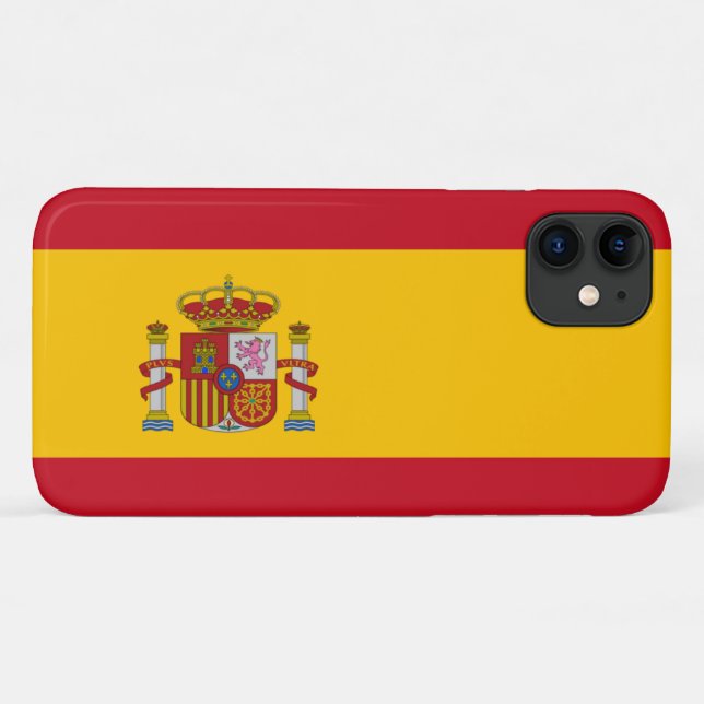 Flagge Spaniens Case-Mate iPhone Hülle (Rückseite (Horizontal))