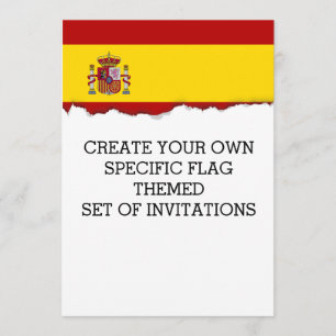 Flagge Spaniens Einladung