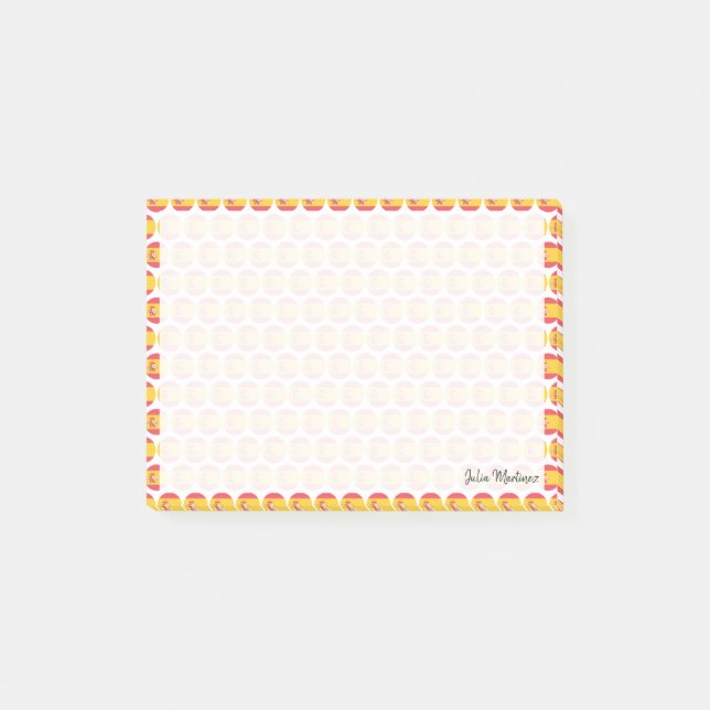 Flagge Spaniens Emojis Post-it Klebezettel (Vorderseite)