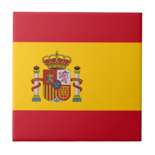 Flagge Spaniens Fliese