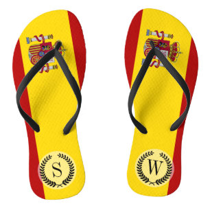 Flagge Spaniens Flip Flops