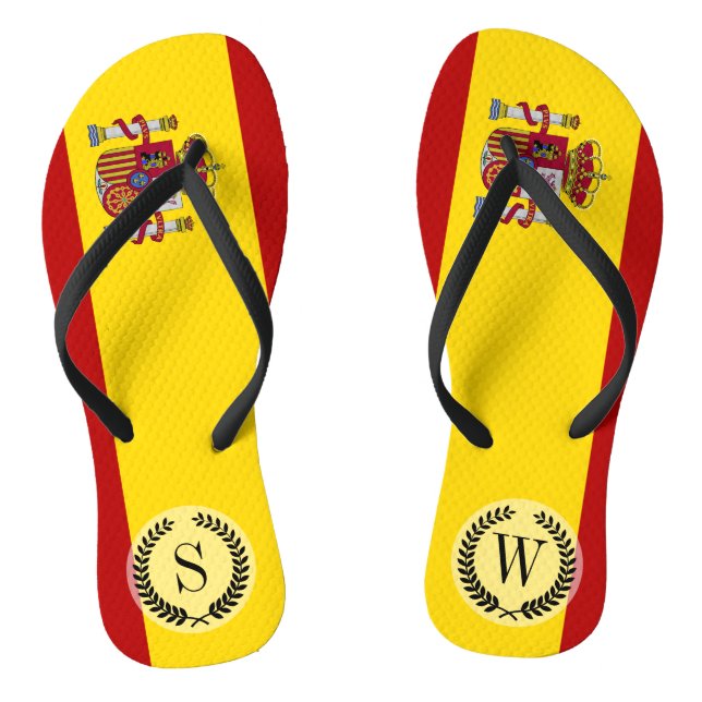 Flagge Spaniens Flip Flops (Fußbett)