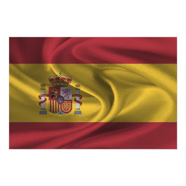 Flagge Spaniens Fotodruck (Vorne)