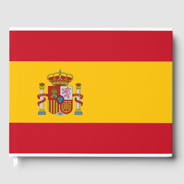 Flagge Spaniens Gästebuch (Vorderseite)