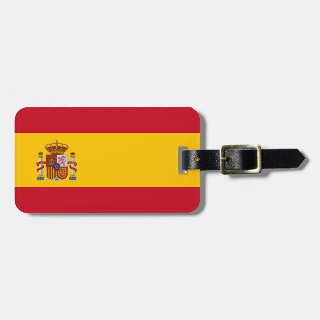 Flagge Spaniens Gepäckanhänger (Vorderseite horizontal)