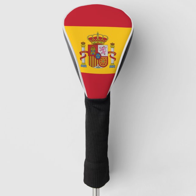 Flagge Spaniens Golf Headcover (Vorderseite)
