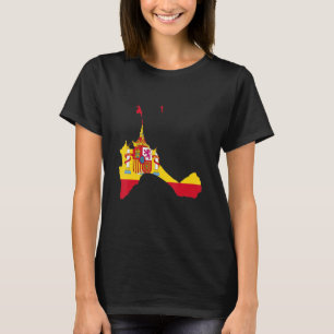 Flagge Spaniens in Formentera Kontur Formentera T-Shirt
