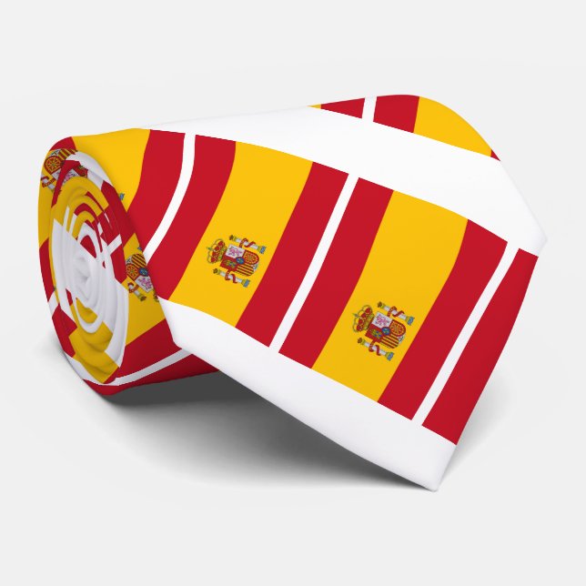 Flagge Spaniens Krawatte (Gerollt)