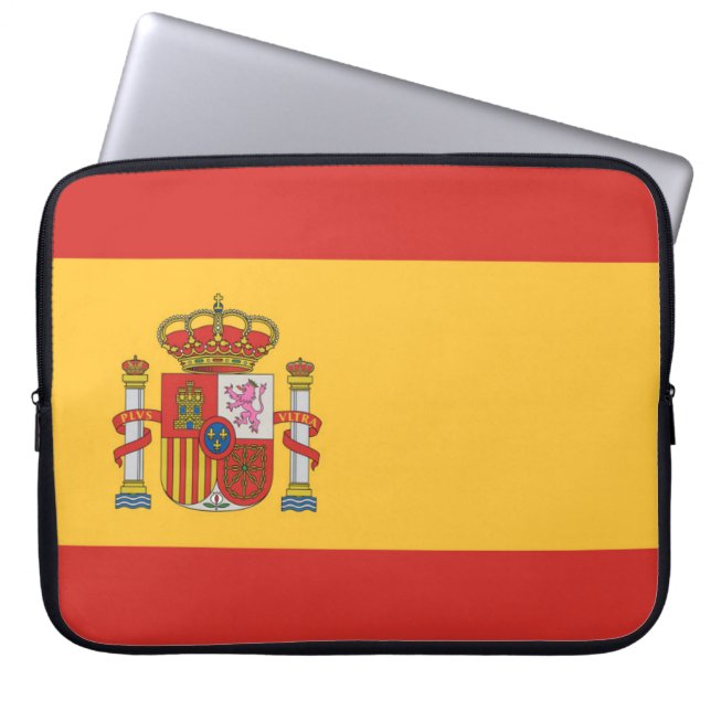 Flagge Spaniens Laptopschutzhülle (Vorderseite)