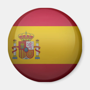 Flagge Spaniens. Magnet