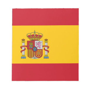 Flagge Spaniens Notizblock
