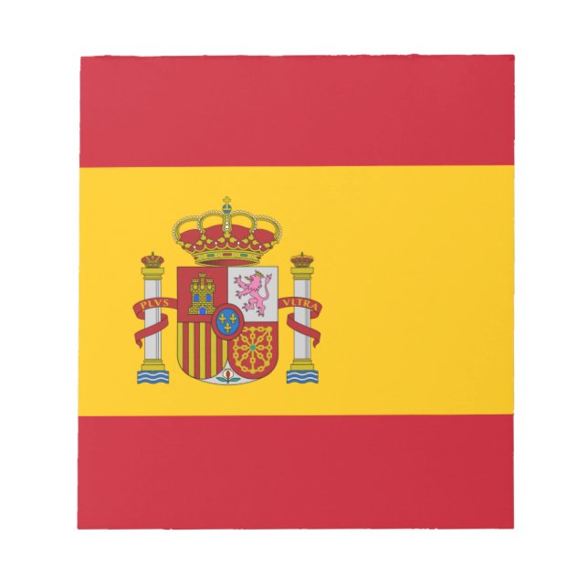 Flagge Spaniens Notizblock (Vorderseite)
