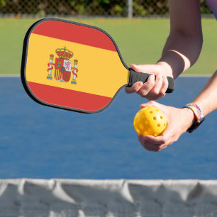 Flagge Spaniens Pickleball Schläger