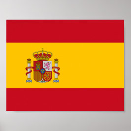 Flagge Spaniens Poster