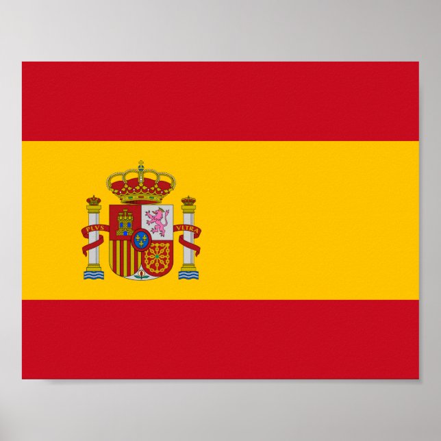 Flagge Spaniens Poster (Vorne)