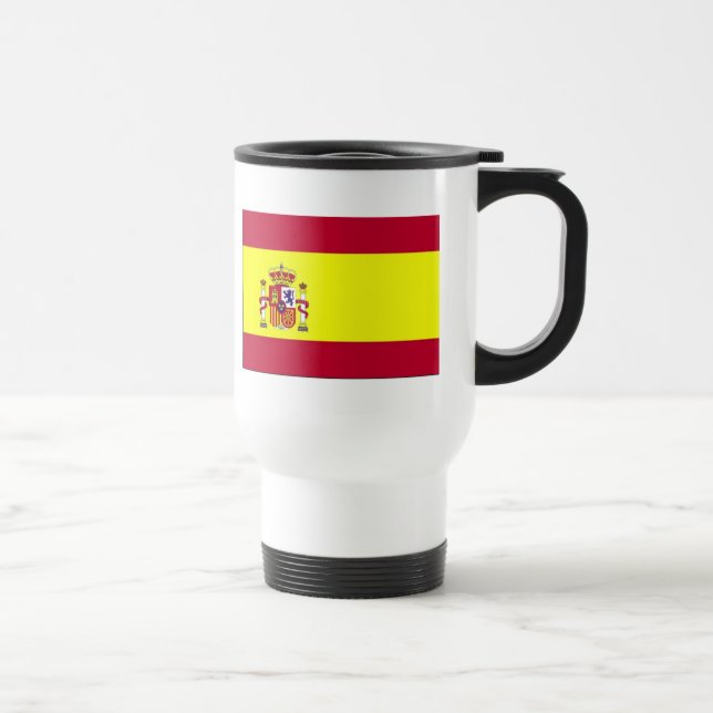 Flagge Spaniens Reisebecher (Rechts)