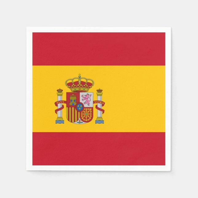 Flagge Spaniens Serviette (Vorderseite)