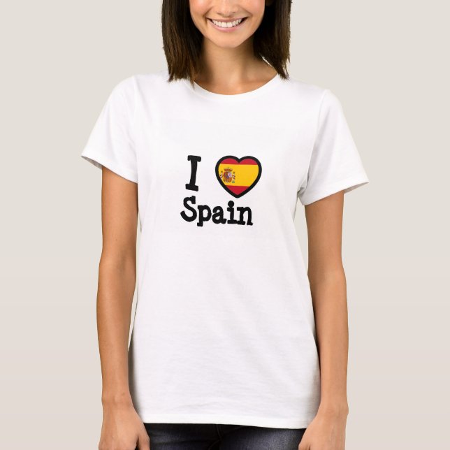 Flagge Spaniens T-Shirt (Vorderseite)