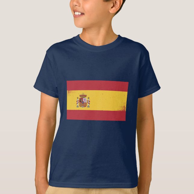 Flagge Spaniens T-Shirt (Vorderseite)