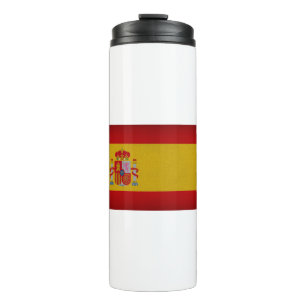 Flagge Spaniens Thermosbecher