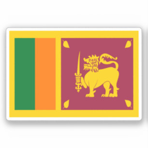 Flagge Sri Lankas Aufkleber