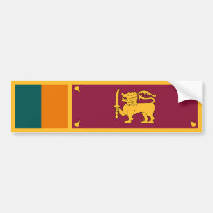 Flagge Sri Lankas Autoaufkleber