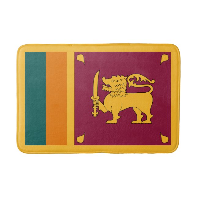 Flagge Sri Lankas Badematte (Vorderseite)
