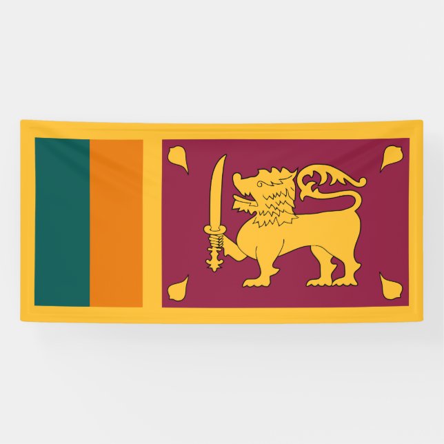 Flagge Sri Lankas Banner (Horizontal)