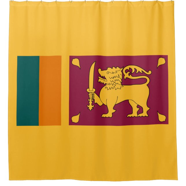 Flagge Sri Lankas Duschvorhang (Vorderseite)