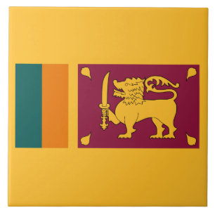 Flagge Sri Lankas Fliese