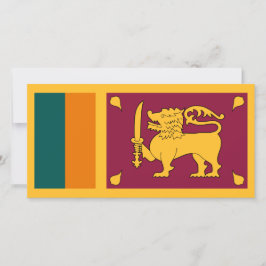 Flagge Sri Lankas Karte