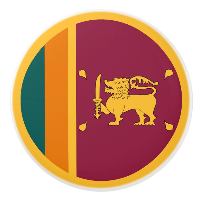Flagge Sri Lankas Keramikknauf (Vorderseite)