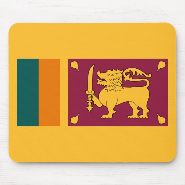 Flagge Sri Lankas Mousepad (Vorne)