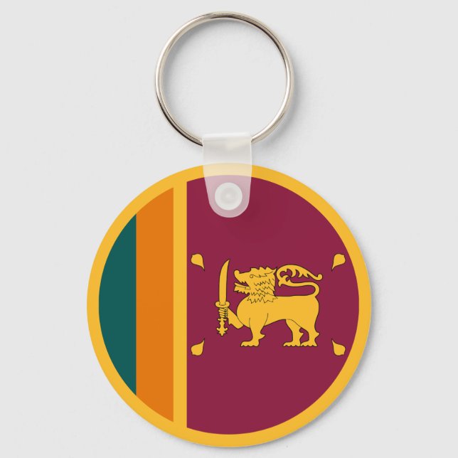 Flagge Sri Lankas Schlüsselanhänger (Vorderseite)