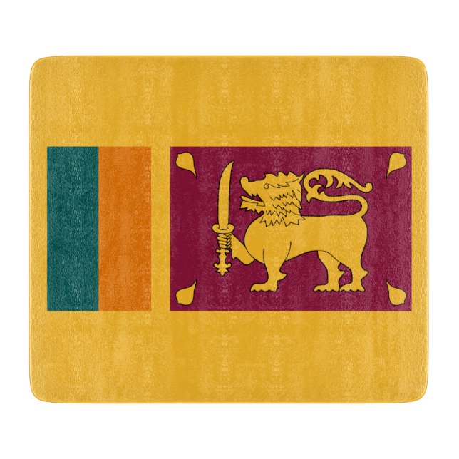 Flagge Sri Lankas Schneidebrett (Vorderseite)