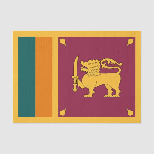 Flagge Sri Lankas Seidenpapier (Vorderseite)