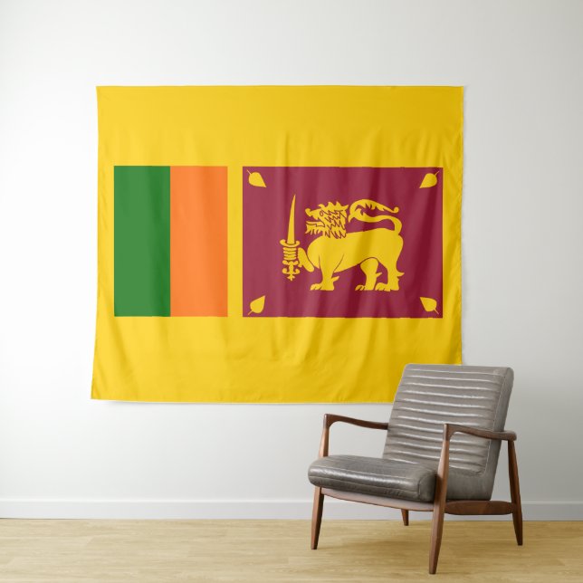 Flagge Sri Lankas Wandteppich (Beispiel (Horizontal))