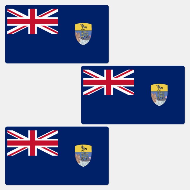 Flagge St. Helena Etiketten (Gruppe)