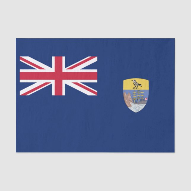 Flagge St. Helena Seidenpapier (Vorderseite)