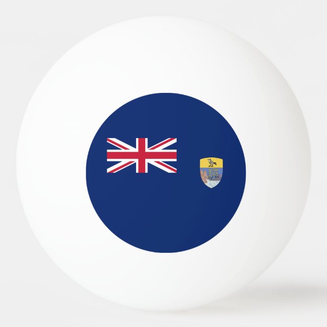 Flagge St. Helena Tischtennisball (Vorderseite)
