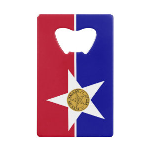 Flagge "Stainless Steel Bottle Opener Dallas" Geldbeutel Flaschenöffner