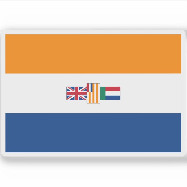 Flagge Südafrikas (1928-1982), Afrika Aufkleber (Vorderseite)