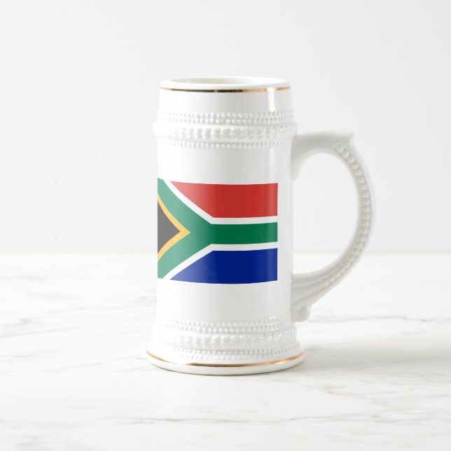 Flagge Südafrikas Bierglas (Rechts)
