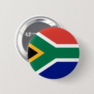 Flagge Südafrikas Button