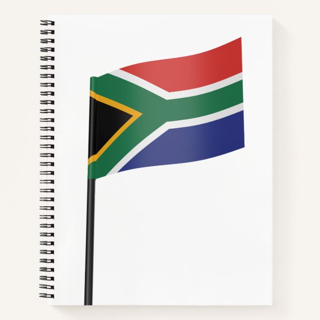 Flagge Südafrikas Notizbuch (Vorderseite)