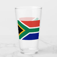 Flagge Südafrikas - Patriotischer Glass Cup