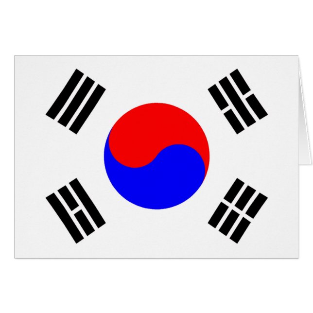 Flagge Südkoreas (Vorderseite (Horizontal))